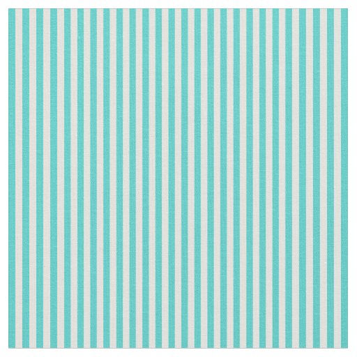 Turquoise and Light Cyan Colored Striped Pattern Fabric