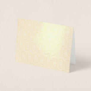 Turquoise and Lime Green Geometric Pattern Foil Card