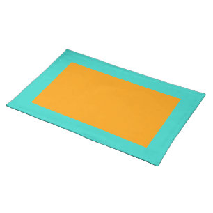Turquoise and Orange Placemat