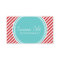 Turquoise and Red Preppy Stripes