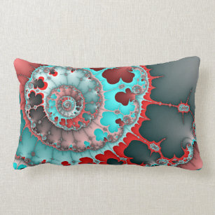 Red and teal discount pillows