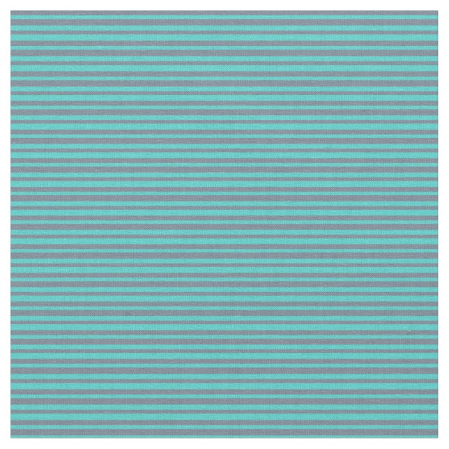 Turquoise and Slate Gray Colored Pattern Fabric (Close Up)