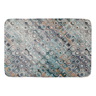 Liquify – Brown, Turquoise, Teal, Black, White Bath Mat for Sale by Elsy's  Art