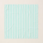 Turquoise and white candy stripes scarf<br><div class="desc">Turquoise and white candy stripes</div>