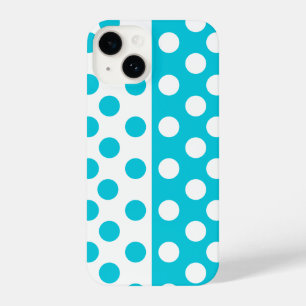 Turquoise and White Dots Add Your Favorite Colors iPhone 14 Case