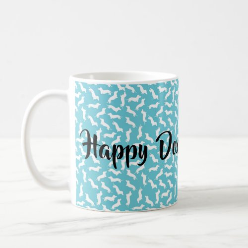 Turquoise and White Doxie Mom Mothers Day Mug