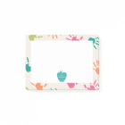 Turquoise Apple Colorful Handprints Teacher