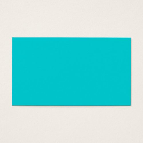 Turquoise Aqua Blue Solid Trend Color Background Business Cards