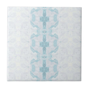 Turquoise aqua diamond geometric design  ceramic tile