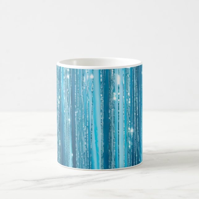 Turquoise Aqua Glam Glitter Coffee Mug (Center)