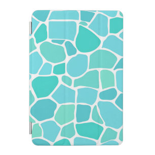 Turquoise Aqua Sea Glass Mosaic Pattern iPad Mini Cover