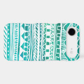 Turquoise Aztec Pattern Case-Mate iPhone Case (Back (Horizontal))