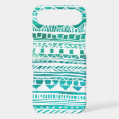 Turquoise Aztec Pattern Case-Mate iPhone Case (Back)