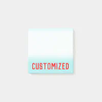 Plain Minimalist Two Letter Monogram Name Post-it Notes