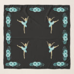 Turquoise Ballerina Scarf<br><div class="desc">Turquoise ballerina wearing a tutu in the color of the Caribbean Sea. This design brings out the ballerina in each of us. When you feel sad, dance. When you feel happy, dance. When you don’t feel like it, dance!</div>
