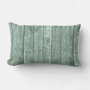 TURQUOISE BARNWOOD LUMBAR PILLOW