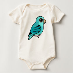 Turquoise Linnie Infant Organic Creeper