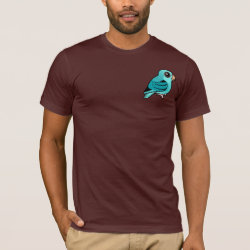 Turquoise Linnie Men's Basic American Apparel T-Shirt