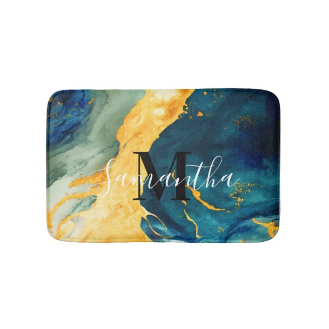 Turquoise Bath Mat (Front)