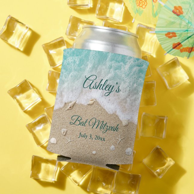 Turquoise Beach Waves Bat Mitzvah Cooler (In Situ Summer)