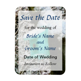 Turquoise Birdhouse Save the Date Magnet