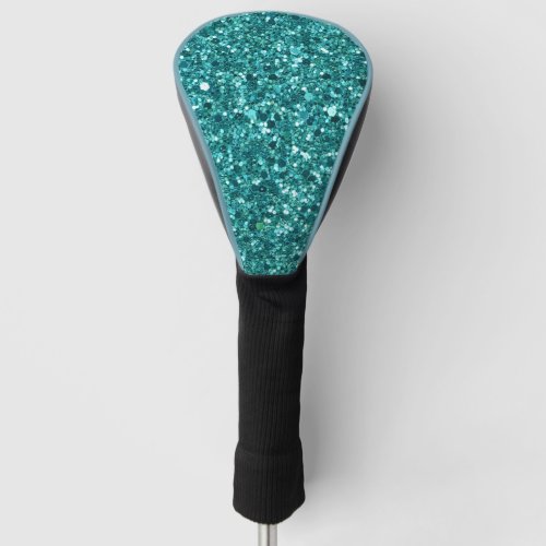 Turquoise Bling sparkle and glitter Golf Head Cover
