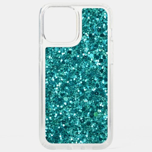 Turquoise Bling sparkle and glitter Speck iPhone 12 Pro Max Case