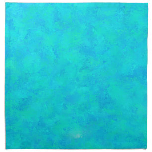 Turquoise Blue Abstract Pattern Cloth Napkin