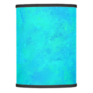 Turquoise Blue Abstract Pattern Lamp Shade