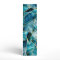 Turquoise Blue Agate Black Gold Geometric Triangle