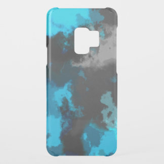 Turquoise blue and gray abstract uncommon samsung galaxy s9 case