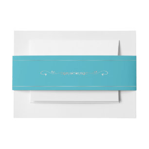 Turquoise Blue and Silver Wedding Belly Band