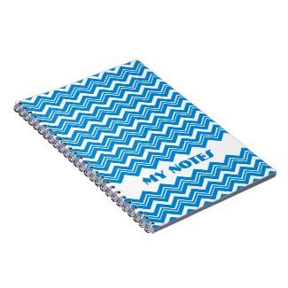 Turquoise Blue and White Chevron Custom