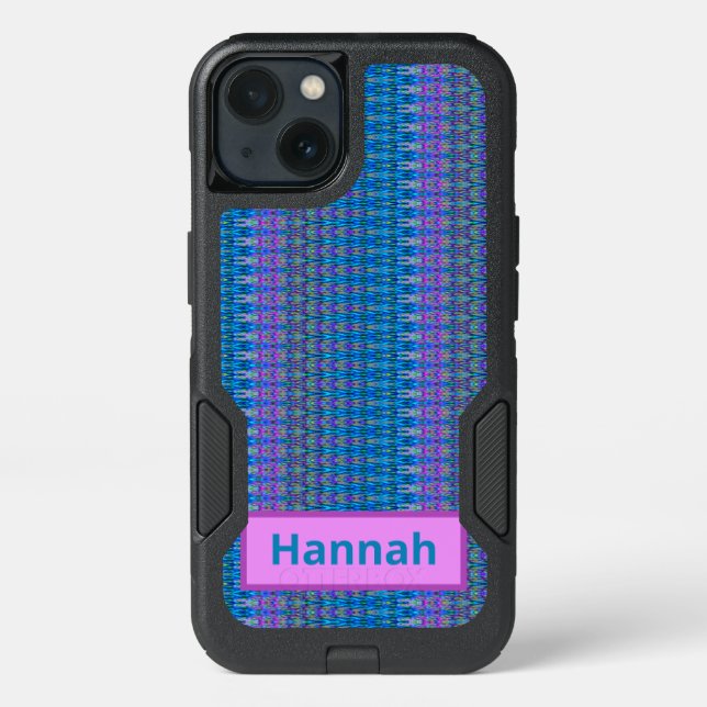 Turquoise "BLUE BAJA BEACH" Inspired Personalized Otterbox iPhone Case (Back)