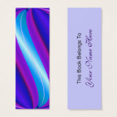 turquoise blue bookmarks (Front & Back)