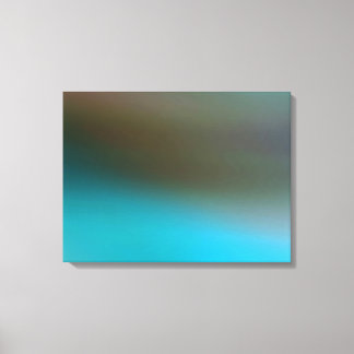 Turquoise Blue Brown and Gray #2 Modern Abstract Canvas Print