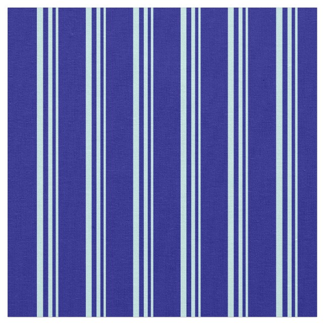 Turquoise & Blue Colored Pattern of Stripes Fabric (Close Up)