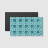 Turquoise blue, cool, trendy flower abstraction (Front/Back)