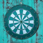 Turquoise Blue Dartboard<br><div class="desc">Cool aqua blue and green colored dart board.</div>