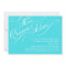 Turquoise Blue Elegant Quinceanera Invitations