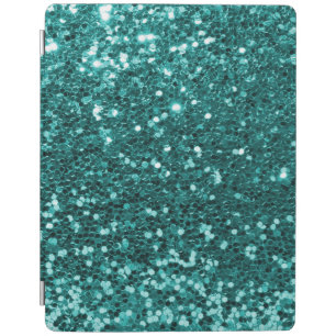 Turquoise Blue Faux Glitter Teal Aqua iPad Smart Cover