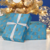 Turquoise Blue Solid Wrapping Paper