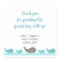Turquoise Blue Gray Whale Baby Shower Party Favor