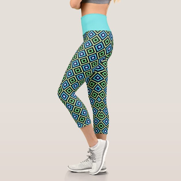 turquoise green leggings