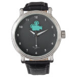 Turquoise; Blue Green Movie Camera Watch at Zazzle