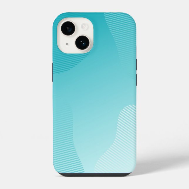 Turquoise blue  iphone case (Back)