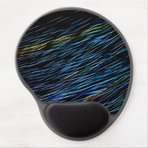 Turquoise Blue Light Painting 1 Gel Mouse Pad