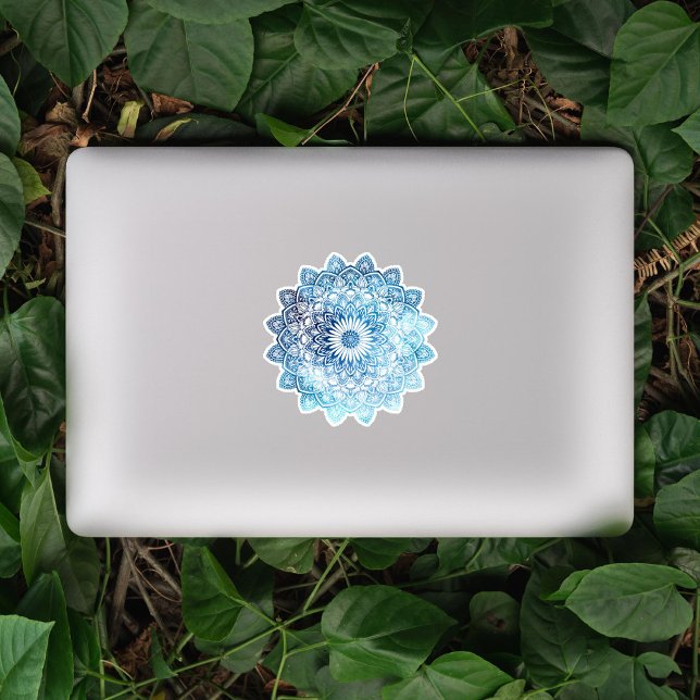 Turquoise Blue Mandala Sticker (Creator Uploaded)