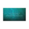 Turquoise Blue Mandala Zen Business Card