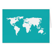 turquoise blue map cards (Front Horizontal)